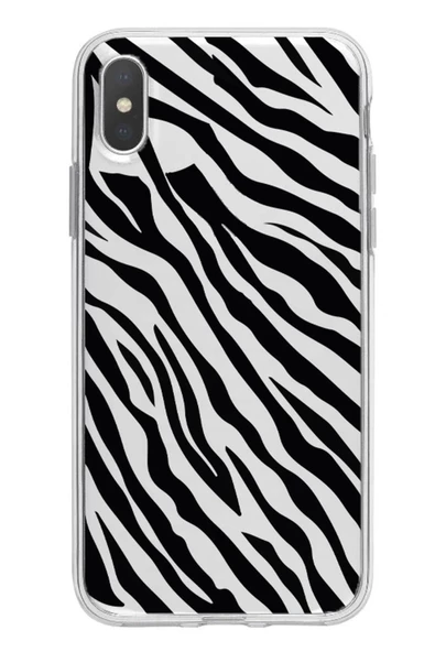 Powerfox Iphone Xs Max Uyumlu Zebra Çizgili Tasarım Telefon Kılıfı