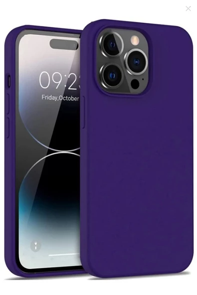 Caseji İphone 14 Promax Uyumlu Lacivert Lüx Kılıf