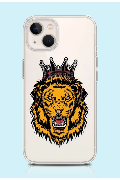 Powerfox Iphone 13 Uyumlu '' Aslan Kral '' Tasarım Kılıf