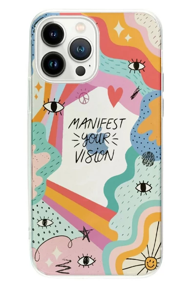 Powerfox Iphone 11 Pro Uyumlu Manifest Your Vision Şeffaf Telefon Kılıfı