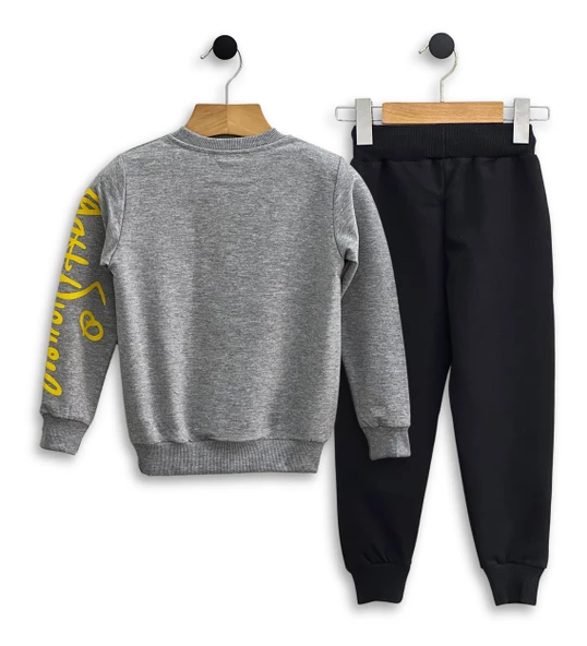 Çocuk Eşofman Takımı-Disney Baskılı 3-9 Yaş Bisiklet Yaka Cepli Mevsimlik Lüks ve Ekonomik - 7