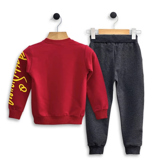 Çocuk Eşofman Takımı-Disney Baskılı 3-9 Yaş Bisiklet Yaka Cepli Mevsimlik Lüks ve Ekonomik - 9