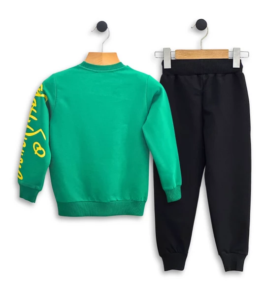 Çocuk Eşofman Takımı-Disney Baskılı 3-9 Yaş Bisiklet Yaka Cepli Mevsimlik Lüks ve Ekonomik - 8