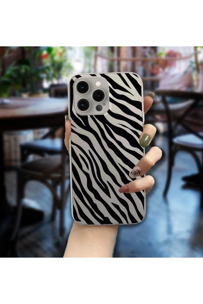 Powerfox iPhone 15 Pro Max Uyumlu Şeffaf 'Özel Tasarım Baskılı' Kılıf