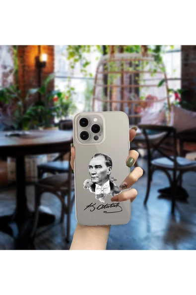 Powerfox iPhone 15 Pro Uyumlu Şeffaf 'Özel Tasarım Baskılı' Kılıf
