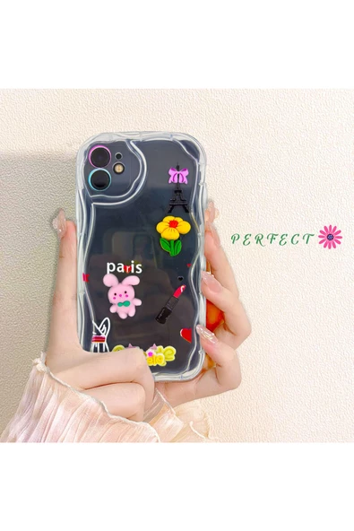 Caseji iPhone 11 Uyumlu Özel Baskılı 3D Gerçek Oyuncaklı Esnek Silikon Kılıf