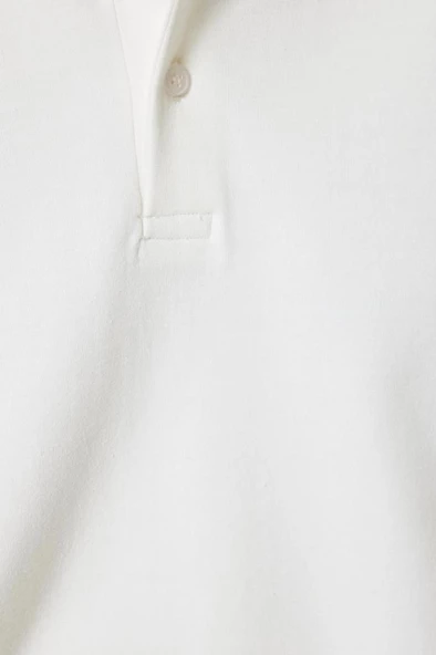 Koton Polo Yaka Sweatshirt Düğmeli Pamuklu - 6