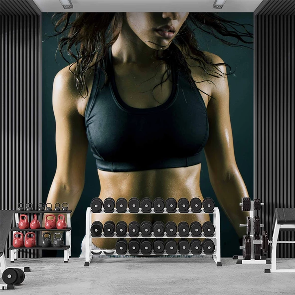 Kadın Spor Salonu Duvar Kağıdı - Resim 2