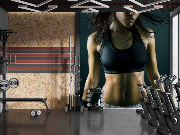 Kadın Spor Salonu Duvar Kağıdı - Resim 3