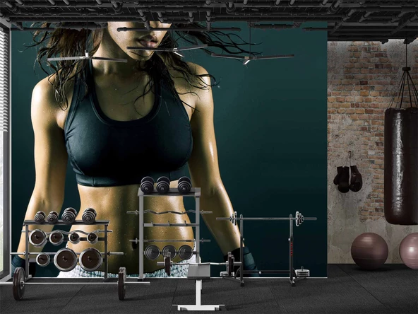 Kadın Spor Salonu Duvar Kağıdı - Resim 4