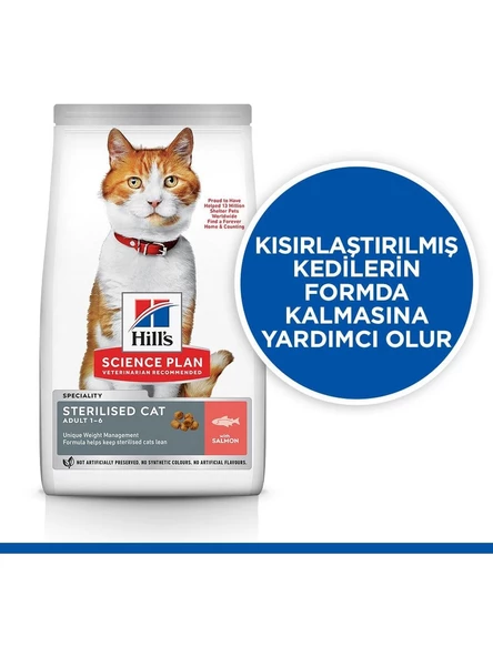 Hills Scıence Plan Somonlu Kısırlaştırılmış Yetişkin Kedi Maması 8+2 Kg