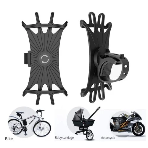 Silikon Esnek Bisiklet Telefon Tutucu - Resim 3