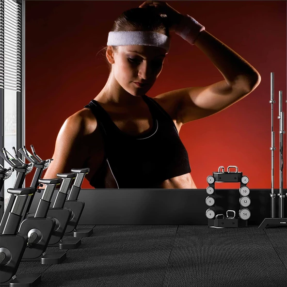 Kadın Spor Salonu için Duvar Kağıdı ürün görseli