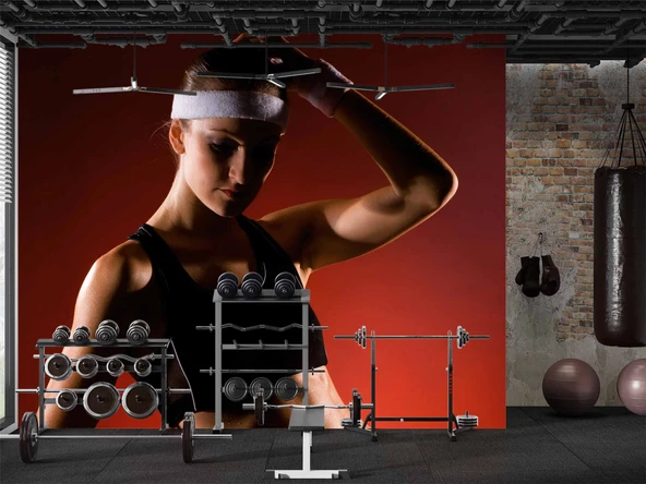 Kadın Spor Salonu için Duvar Kağıdı - Resim 4