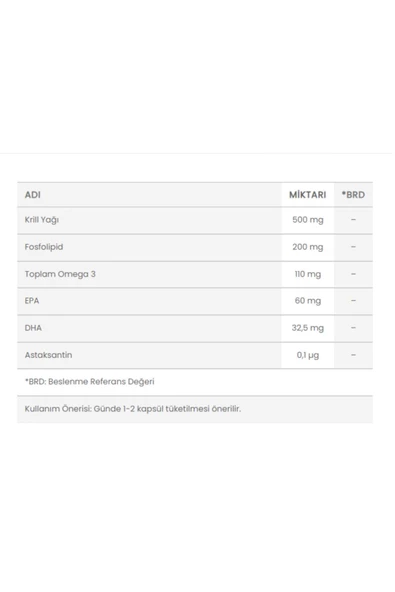 Ocean Krill Oil 500 mg 30 Kapsül 2 Adet - Resim 2