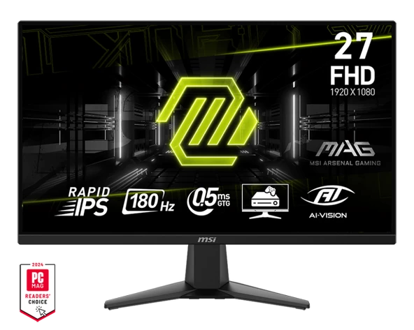 27 MSI MAG 275F FHD 0.5MS 180HZ IPS FLAT RAPID ürün görseli