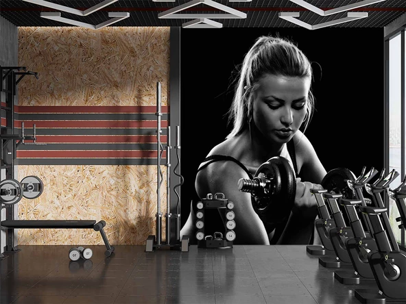 Kadın Spor Salonu için Duvar Kağıdı - Resim 4