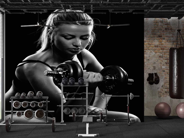 Kadın Spor Salonu için Duvar Kağıdı - Resim 3