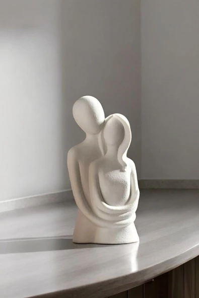 Sarılan Aşıklar Sevgili Dekoratif Obje Biblo (11 cm) - 2