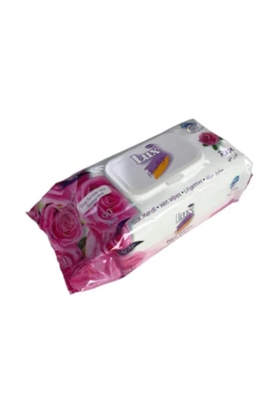Lux Islak Havlu Mendil 90 Yaprak Gül Tekli Pk Plastik Kapaklı