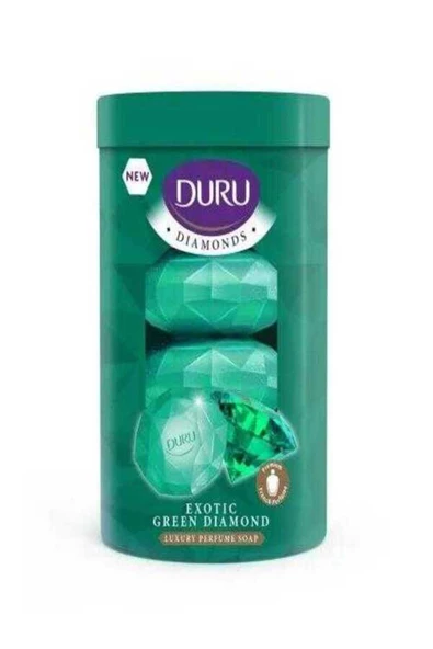 Duru   Diamonds Serisi Katı Sabun Yeşil 4*90 gr