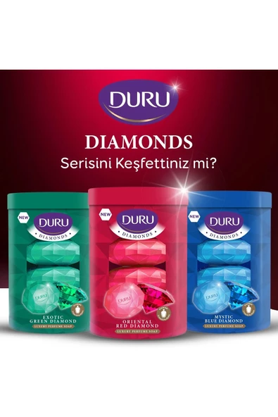 Duru   Diamonds Serisi Mystic Blue Diamond 4 Adet Güzellik Sabunu 360 Gr - 4