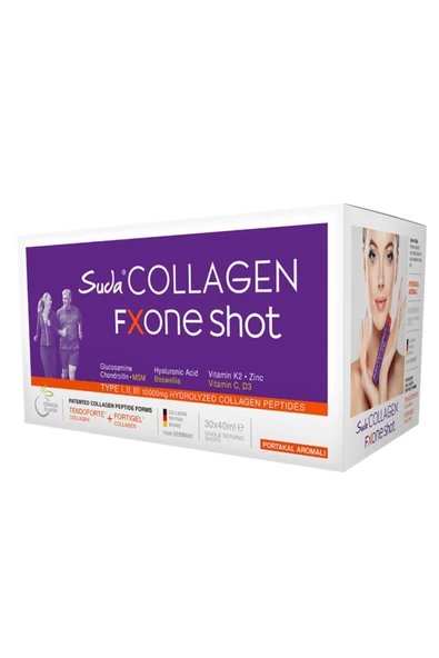 Suda Collagen Fxone Shot Orange 40 ml x 30 Shot ürün görseli 1