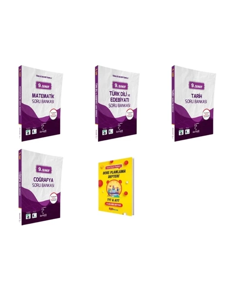 9. Sınıf 2025 Matematik Edebiyat Tarih Coğrafya Soru Bankası