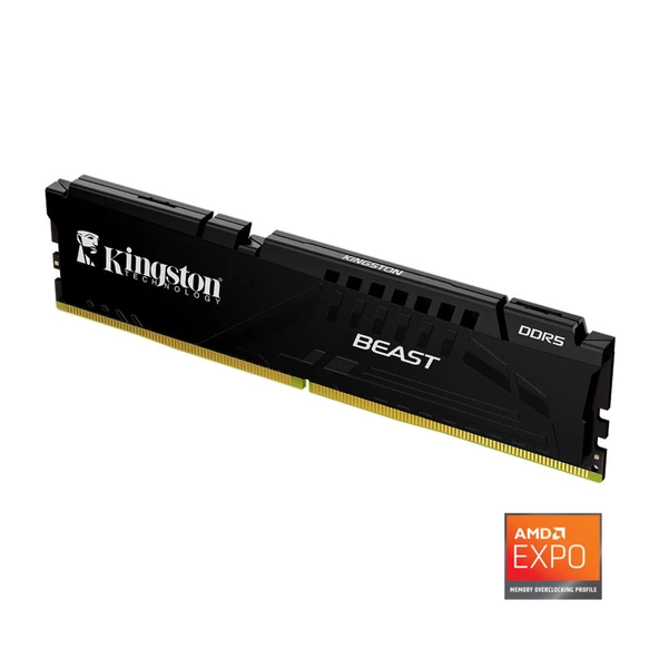 KINGSTON Fury Beast 16GB DDR5 6000MHz CL36 PC Bellek KF560C36BBE2-16TR