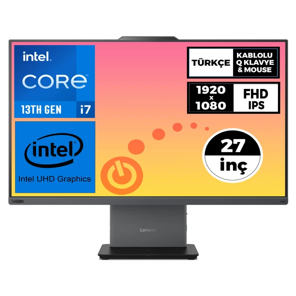 Lenovo ThinkCentre Neo 50A G5 i7-13620H 32GB 512GB SSD 27" FHD Fdos AIO PC 12SA000RTR 001