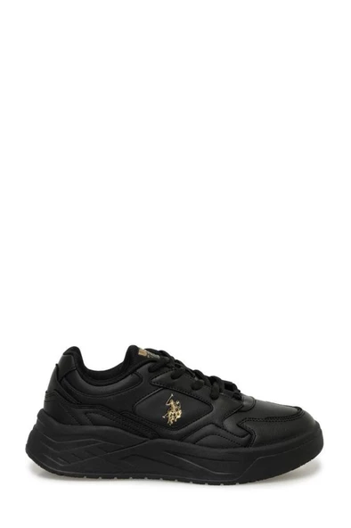 U.S.POLO ASSN MARTHA 4PR SİYAH ALTIN COMFORT CASUAL SPOR AYAKKABI - 3