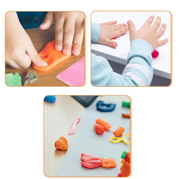 Zıplayan Oyun Hamuru Hava ile Kuruyan Modelleme Kili Eğlenceli Pofuduk Hamur - 5 Adet - 4