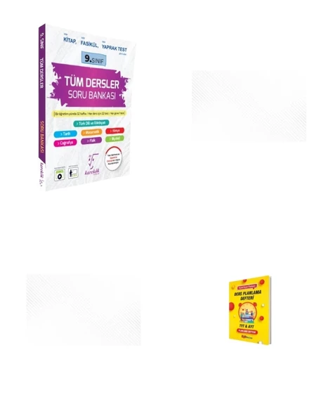 9. Sınıf 2025 Tüm Dersler Soru Bankası