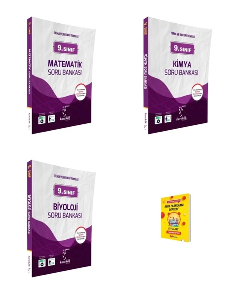 9. Sınıf 2025 Matematik Kimya Biyoloji Soru Bankası