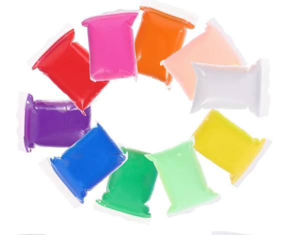 Zıplayan Oyun Hamuru Hava ile Kuruyan Modelleme Kili Eğlenceli Pofuduk Hamur - 5 Adet - 3