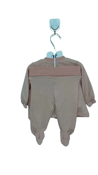 uğurböceğiçocuk 5'li Kız Bebek Zıbın Set Çiçek Nakışlı 241164 - 2