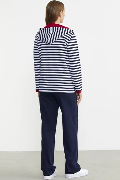 Marine Fermuarlı Tunik Takım - Lacivert - Resim 6