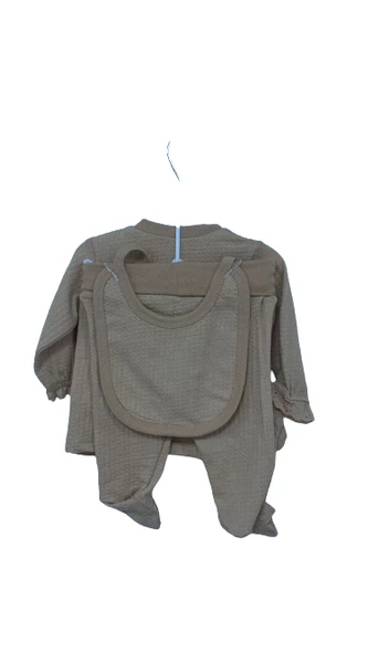 uğurböceğiçocuk 5'li Kız Bebek Zıbın Set Çiçek Nakışlı 241164 - 4