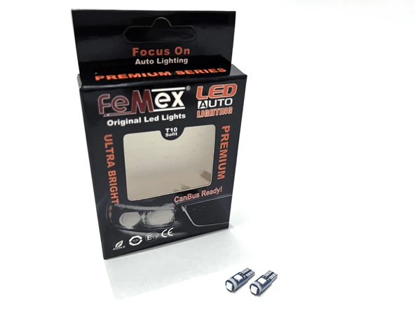 FEMEX PREMİUM 10'LU T5 LED 3030 CHİPSET 3SMD MİNİ MAVİ LED AMPUL - 3