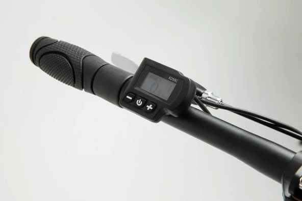 Bisan E-Folding F2 Shimano 7 Vites Disk Fren 20 Jant Elektrikli Katlanır Bisiklet Siyah Sarı - 2