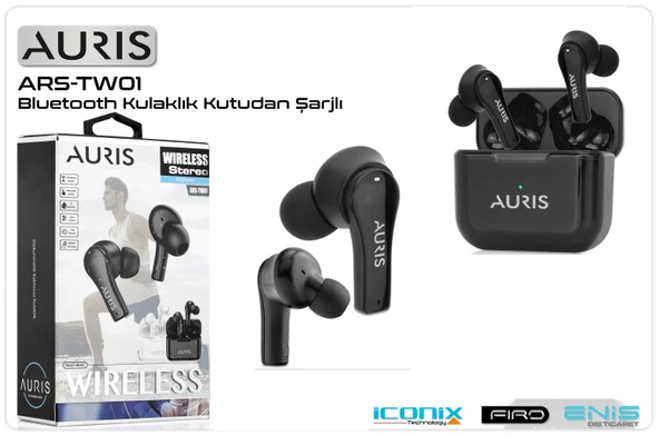 Kulaklık Bluetooth Auris ARS-TW01 Siyah