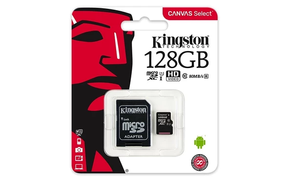 Hafıza Kartı 128 GB Class 10 Kingston CL10 SDCS2/128GB