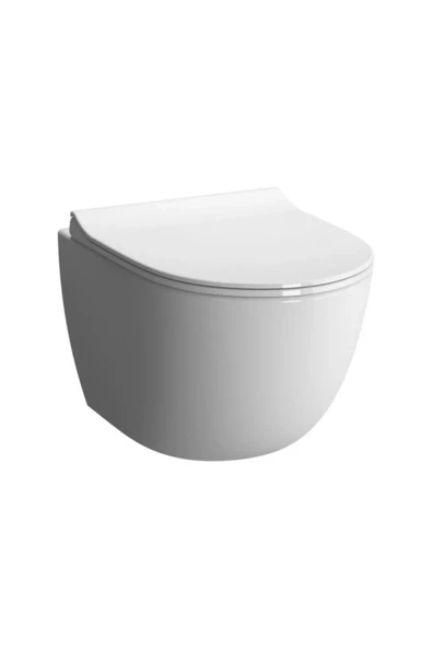 bauheiz Creavit Free Rim Off Asma Klozet Fe322 Termoplast Slim Yavaş Kapanan Kapak
