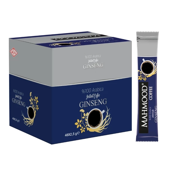 Mahmood Coffee Arabica Ginseng Aromalı Granül Kahve 2,5g x 48 Adet - 2