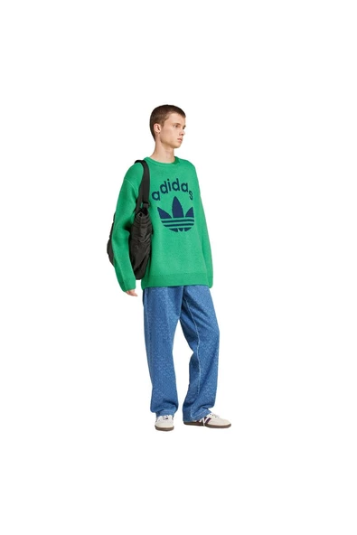 adidas KNIT CREWNECK Erkek  Sweatshirt JN5966 - 6