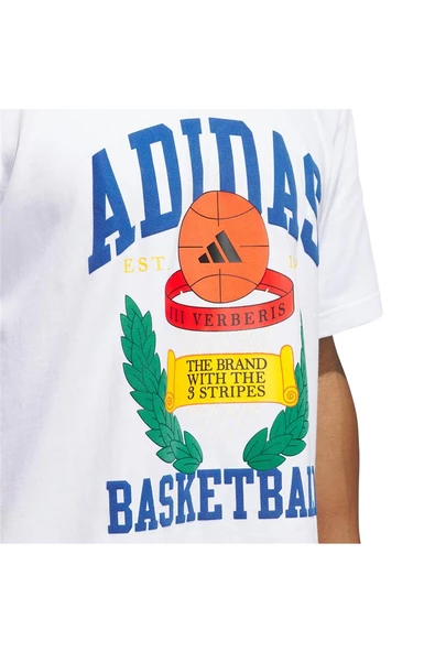 adidas VARSITY CREST T Erkek   T-shirt IY1158 - Resim 7
