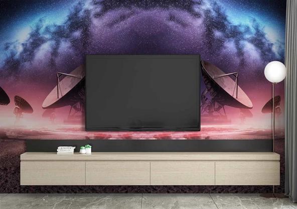 Uzay Uydu Temalı Duvar Kağıdı - Resim 3