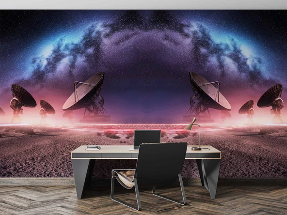 Uzay Uydu Temalı Duvar Kağıdı - Resim 4