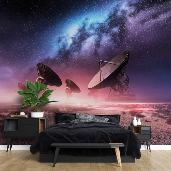 Uzay Uydu Temalı Duvar Kağıdı - Resim 2