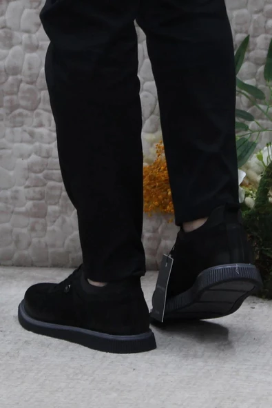 61896 Casual Erkek Hakiki Deri Nubuk Ayakkabı (Kış 24) - 12